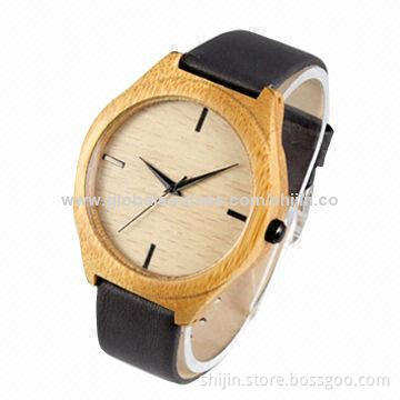 Fashion bamboo watch, simple but popular, promotional
